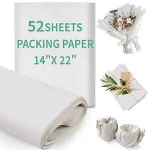 14" x 22" Packing Paper, Packing Paper Sheets for Moving, Packing Paper for Moving, Newsprint Paper for Shipping, Box Filler, Wrapping, Protecting Fragile Items(About 1LB,52 Sheets) 14" x 22" Packing Paper, Packing Paper Sheets for Moving, Packing Paper for Moving, Newsprint Paper for Shipping, Box Filler, Wrapping, Protecting Fragile Items(About 1LB,52 Sheets)