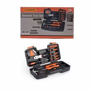 KYDSAN 39-Piece Tool SetGeneral Household Hand Tool Kit with Portable Toolbox Storage-Great Gift for Beginners (Yellow) KYDSAN 39-Piece Tool SetGeneral Household Hand Tool Kit with Portable Toolbox Storage-Great Gift for Beginners (Yellow)
