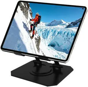 Universal Tablet Stand 360° Rotation Robust Exterior Design Black Universal Tablet Stand 360° Rotation Robust Exterior Design Black