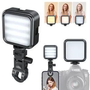 Selfie Light Conference Lights LED Adjusted 3 Modes Rechargeable Clip Fill Video Lighting with Front Video Phone Camera for iPhone Android iPad Laptop Makeup TikTok Selfie Light Conference Lights LED Adjusted 3 Modes Rechargeable Clip Fill Video Lighting with Front Video Phone Camera for iPhone Android iPad Laptop Makeup TikTok