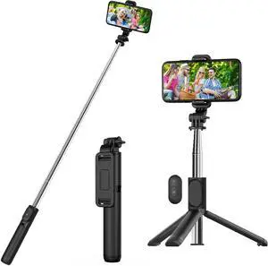 Portable Selfie Stick Tripod, 3 in 1 Extendable Selfie Stick Phone Holder for iPhone 14/13/13 Pro/13 Pro Max/12/12 Pro/X/XR/XS/8/7/6S,Android Samsung Smartphone Portable Selfie Stick Tripod, 3 in 1 Extendable Selfie Stick Phone Holder for iPhone 14/13/13 Pro/13 Pro Max/12/12 Pro/X/XR/XS/8/7/6S,Android Samsung Smartphone