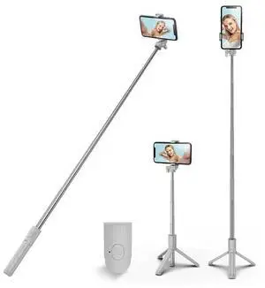 Selfie Stick Tripod,3 in 1 Extendable 360° Rotation Tripod Stand with Detachable Wireless Remote, Portable Mobile Phone Holder Compatible with iPhone,Android,Samsung Selfie Stick Tripod,3 in 1 Extendable 360° Rotation Tripod Stand with Detachable Wireless Remote, Portable Mobile Phone Holder Compatible with iPhone,Android,Samsung