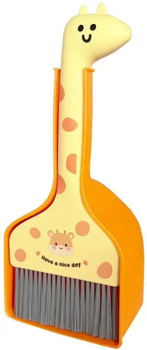 Mini Broom and Dustpan Set Cartoon Small Broom with Dustpan Combo Set Cute Cleaning Kit for Home Office Floor (Orange) Mini Broom and Dustpan Set Cartoon Small Broom with Dustpan Combo Set Cute Cleaning Kit for Home Office Floor (Orange)