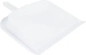 Handheld Dustpan with Handle, Cleaning Essentials for Home and Commercial Use, 10", White Handheld Dustpan with Handle, Cleaning Essentials for Home and Commercial Use, 10", White