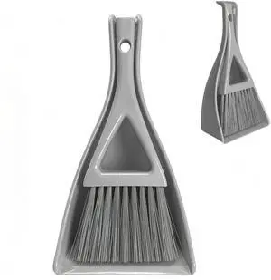 Dust Pan Broom Brush Dustpan -Mini Broom and Dustpan Combo Set, Handheld Sweeper Cleaning for Tables, Keyboards, Guinea Pig Cage, and Cat Litter, etc. (Grey) Dust Pan Broom Brush Dustpan -Mini Broom and Dustpan Combo Set, Handheld Sweeper Cleaning for Tables, Keyboards, Guinea Pig Cage, and Cat Litter, etc. (Grey)