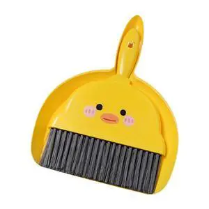 1Pc Small Dust Pan and Brush Set,Cute Yellow Mini Broom and Dustpan Set 1Pc Small Dust Pan and Brush Set,Cute Yellow Mini Broom and Dustpan Set