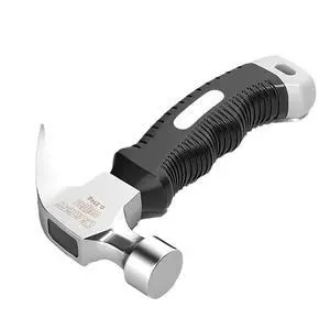 10.58 Oz Small Claw Hammer, Forged Steel Stubby Tack Hammer with Shock-absorbing Black Rubber Handle for Driving and Pulling Out Nails (black) 10.58 Oz Small Claw Hammer, Forged Steel Stubby Tack Hammer with Shock-absorbing Black Rubber Handle for Driving and Pulling Out Nails (black)