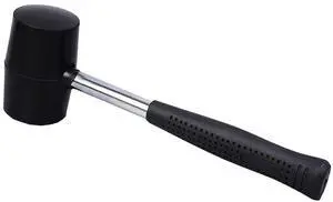8oz Rubber Mallet Hammer for Flooring, Tent Stakes, Woodworking, Camping, Soft Blow Tasks without Damage (8 oz) 8oz Rubber Mallet Hammer for Flooring, Tent Stakes, Woodworking, Camping, Soft Blow Tasks without Damage (8 oz)