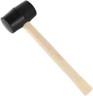 8 Oz Rubber Mallet Hammer,Small Mallet with Wood Handle,Double Faced Heavy Duty Rubber Head 8 Oz Rubber Mallet Hammer,Small Mallet with Wood Handle,Double Faced Heavy Duty Rubber Head
