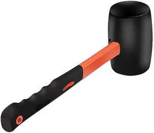 12 Oz Rubber Mallet Hammer with Shock-absorbing Fibre Handle for Floor Installation, Camping, Tent Stakes, Home Decoration Construction and Woodworking (1) 12 Oz Rubber Mallet Hammer with Shock-absorbing Fibre Handle for Floor Installation, Camping, Tent Stakes, Home Decoration Construction and Woodworking (1)