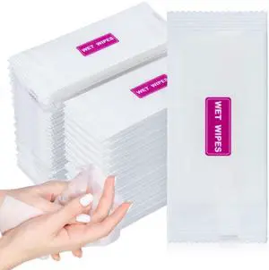 42PCS Wet Wipes Individually Wrapped - Travel Size Wipes 42PCS Wet Wipes Individually Wrapped - Travel Size Wipes