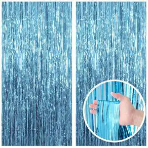 2 Pack Blue Backdrop Curtain Tinsel Streamers Ocean Themed Decor Birthday Party Decorations Foil Fringe Backdrop Graduation Baby Shower Bachelorette Winter Party Decorations Supplies 2 Pack Blue Backdrop Curtain Tinsel Streamers Ocean Themed Decor Birthday Party Decorations Foil Fringe Backdrop Graduation Baby Shower Bachelorette Winter Party Decorations Supplies