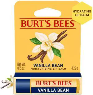 Vanilla Bean Lip Balm, Lip Moisturizer With Responsibly Sourced Beeswax, Tint-Free, Natural Conditioning Lip Treatment, 1 Tube, 0.15 oz. Vanilla Bean Lip Balm, Lip Moisturizer With Responsibly Sourced Beeswax, Tint-Free, Natural Conditioning Lip Treatment, 1 Tube, 0.15 oz.