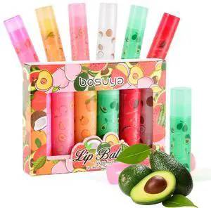 Fruit Lip Balm Set - 6 Pack Natural Moisturizer with Coconut Oil | Long-Lasting Hydration for Dry Lips | Birthday Gift for Women/Men | Non-GMO, Gluten-Free, Cruelty-Free Fruit Lip Balm Set - 6 Pack Natural Moisturizer with Coconut Oil | Long-Lasting Hydration for Dry Lips | Birthday Gift for Women/Men | Non-GMO, Gluten-Free, Cruelty-Free