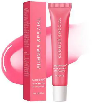 Lip Butter Balm - Ultra-Hydrating, Nourishing Lip Care with Natural Ingredients, Shea Butter & Olive Oil, Soothes & Softens Dry Lips (#5 Pink Guava, 1) Lip Butter Balm - Ultra-Hydrating, Nourishing Lip Care with Natural Ingredients, Shea Butter & Olive Oil, Soothes & Softens Dry Lips (#5 Pink Guava, 1)