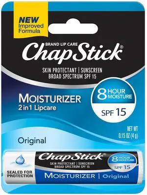 Moisturizer Original Lip Balm Tube, SPF 15 and Skin Protectant - 0.15 Oz Moisturizer Original Lip Balm Tube, SPF 15 and Skin Protectant - 0.15 Oz