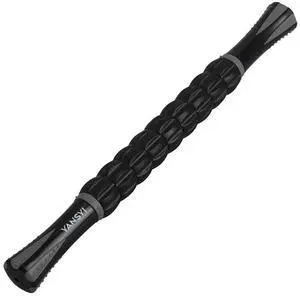 Professional 9-Roller Deep Tissue Massage Stick - Portable Muscle Recovery Roller for Athletes, Relieves Post-Workout Soreness & Leg/Back Pain - Portable Physio Tool (Gray) Professional 9-Roller Deep Tissue Massage Stick - Portable Muscle Recovery Roller for Athletes, Relieves Post-Workout Soreness & Leg/Back Pain - Portable Physio Tool (Gray)
