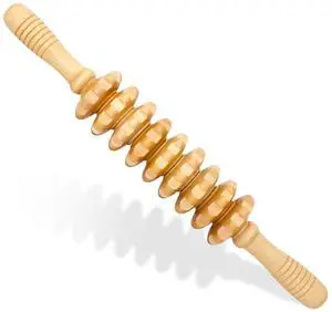 Wooden Fascia Massage Roller Handheld Myofascial Release Massage Stick Wooden Fascia Massage Roller Handheld Myofascial Release Massage Stick