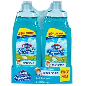 Fraganzia Liquid Dish Soap, Ocean Scent, 22 Oz, 2 Pack Fraganzia Liquid Dish Soap, Ocean Scent, 22 Oz, 2 Pack