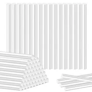 100 Pack Hot Glue Sticks, 0.27" Diameter x 4" Long, Clear 100 Pack Hot Glue Sticks, 0.27" Diameter x 4" Long, Clear