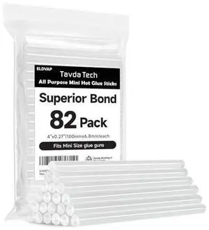 Full Size Hot Glue Sticks 82 Pack, 0.43" x 8", Clear Multi-Temp Full Size Hot Glue Sticks 82 Pack, 0.43" x 8", Clear Multi-Temp
