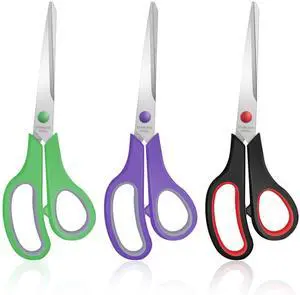 3 Packs 8" Sewing Craft Scissors Bulk,Multipurpose Heavy Duty Sharp Paper Scissors,All Purpose Stainless Steel Scissors for Home Office Student Teacher Supplies 3 Packs 8" Sewing Craft Scissors Bulk,Multipurpose Heavy Duty Sharp Paper Scissors,All Purpose Stainless Steel Scissors for Home Office Student Teacher Supplies