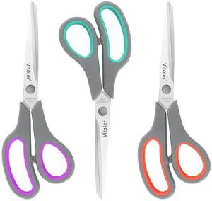 Scissors 8.5" Heavy Duty scissors all purpose Bulk Set of 3 Scissors 8.5" Heavy Duty scissors all purpose Bulk Set of 3