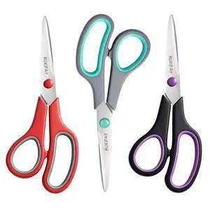 Scissors All Purpose Heavy Duty 3Pack, 8"Scissors for Office School Scissors All Purpose Heavy Duty 3Pack, 8"Scissors for Office School