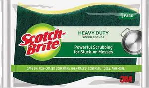 Heavy-Duty Kitchen Scrub Sponge, No Size Heavy-Duty Kitchen Scrub Sponge, No Size