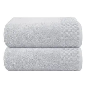 Ultra Soft 2 Pack Oversized Bath Towel Set 28x55 inches, Cotton Large Bath Towels, Highly Absorbant Compact Quickdry & Lightweight Towel, Ideal for Gym Travel Camp Pool - Light Grey Ultra Soft 2 Pack Oversized Bath Towel Set 28x55 inches, Cotton Large Bath Towels, Highly Absorbant Compact Quickdry & Lightweight Towel, Ideal for Gym Travel Camp Pool - Light Grey