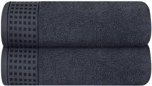 100% Cotton 2 Pack Oversized Bath Towel Set 28x55 Inches, Ultra Soft Highly Absorbant Compact Quickdry & Lightweight Large Bath Towels, Ideal for Gym Travel Camp Pool - Charcoal Grey 100% Cotton 2 Pack Oversized Bath Towel Set 28x55 Inches, Ultra Soft Highly Absorbant Compact Quickdry & Lightweight Large Bath Towels, Ideal for Gym Travel Camp Pool - Charcoal Grey