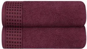 100% Cotton 2 Pack Oversized Bath Towel Set 28x55 Inches, Ultra Soft Highly Absorbant Compact Quickdry & Lightweight Large Bath Towels, Ideal for Gym Travel Camp Pool - Burgundy 100% Cotton 2 Pack Oversized Bath Towel Set 28x55 Inches, Ultra Soft Highly Absorbant Compact Quickdry & Lightweight Large Bath Towels, Ideal for Gym Travel Camp Pool - Burgundy