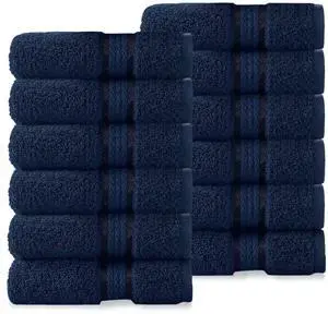 Ultra Soft Washcloths - 12 Pack 100% Ringspun Cotton Facecloth Ultra Soft Washcloths - 12 Pack 100% Ringspun Cotton Facecloth