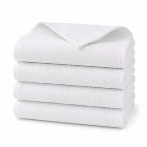 4 Pack 100% Cotton Wash Cloth, Luxurious Soft Washcloths for Showering (13x13 inch) Ultra Absorbent Face Towels Machine Washable Wash Clothes for Bathroom, Gym, and Spa (White) 4 Pack 100% Cotton Wash Cloth, Luxurious Soft Washcloths for Showering (13x13 inch) Ultra Absorbent Face Towels Machine Washable Wash Clothes for Bathroom, Gym, and Spa (White)