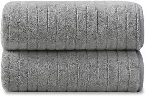 2 Piece Hand Towel Set 16"x31",Ultra Soft Bathroom Towel with Hanging Loops,100% Microfiber Towel Set,Highly Absorbent Quick Dry Hand Towel for Daily Use,Grey Towel for Bathroom,Hotel,Shower,Spa 2 Piece Hand Towel Set 16"x31",Ultra Soft Bathroom Towel with Hanging Loops,100% Microfiber Towel Set,Highly Absorbent Quick Dry Hand Towel for Daily Use,Grey Towel for Bathroom,Hotel,Shower,Spa