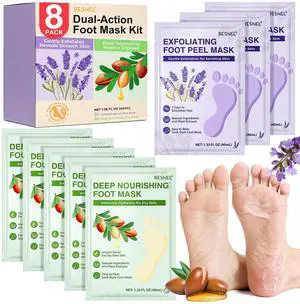 8Pack MoisturizingFoot Peeling Foot Mask,Hydrating Foot Masks Dry Cracked 8Pack MoisturizingFoot Peeling Foot Mask,Hydrating Foot Masks Dry Cracked