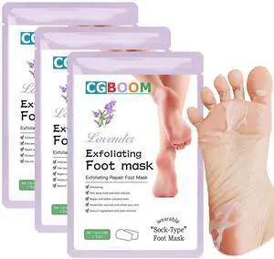 Foot Peel Mask 3 Pack,Exfoliator Peel Off Calluses Dead Skin Callus Remover Foot Peel Mask 3 Pack,Exfoliator Peel Off Calluses Dead Skin Callus Remover