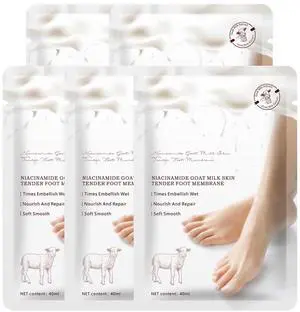 Hydrating Foot Masks Set for Women Men,5 Pack Socks Mask for Dry Cracked FeetMilk Hydrating Foot Masks Set for Women Men,5 Pack Socks Mask for Dry Cracked FeetMilk