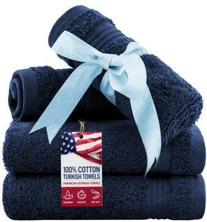 100% Cotton Turkish Washcloths for Bathroom Essentials 4 Pack, Soft Absorbent Wash Cloths Quick Drying Small Towels Washrags, Navy Blue 100% Cotton Turkish Washcloths for Bathroom Essentials 4 Pack, Soft Absorbent Wash Cloths Quick Drying Small Towels Washrags, Navy Blue