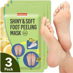 Foot Peeling Mask for Dry Cracked Feet, Exfoliating Treatment for Dead Skin & Calluses for Baby Soft Feet, 3 Pairs Foot Peeling Mask for Dry Cracked Feet, Exfoliating Treatment for Dead Skin & Calluses for Baby Soft Feet, 3 Pairs