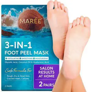 Foot Peeling Mask 3-in-1 Foot Mask for Dry Cracked Feet, Callus Remover Dead Skin Exfoliating Foot Peel Mask with Glycolic Acid Moisturizing Socks for Men Spa Self Care Gifts for Women Foot Peeling Mask 3-in-1 Foot Mask for Dry Cracked Feet, Callus Remover Dead Skin Exfoliating Foot Peel Mask with Glycolic Acid Moisturizing Socks for Men Spa Self Care Gifts for Women