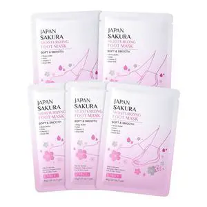 Japan Sakura Moisturizing Foot Mask, Foot Mask for Dry Cracked Feet Japan Sakura Moisturizing Foot Mask, Foot Mask for Dry Cracked Feet