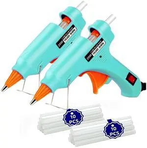 Hot Glue Gun Kit Mini: Mini Hot Glue Guns Kit with 20 Sticks Melt Glue Gun Craft for Kids School DIY Arts Home Quick Repairs Multi-application 2 Pack Hot Glue Gun Kit Mini: Mini Hot Glue Guns Kit with 20 Sticks Melt Glue Gun Craft for Kids School DIY Arts Home Quick Repairs Multi-application 2 Pack