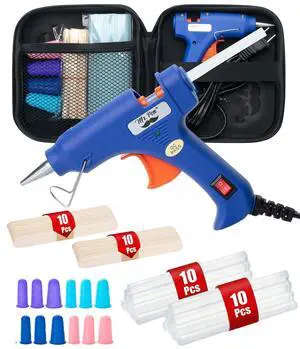 Mini Hot Glue Gun Kit with 20 Glue Sticks and 20 Popsicle Sticks & Mini Hot Glue Gun Kit with 20 Glue Sticks and 20 Popsicle Sticks &