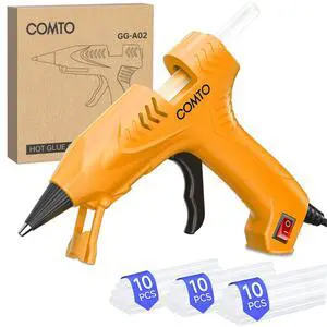 Mini Hot Glue Gun with 30 Glue Sticks, Yellow Mini Hot Glue Gun with 30 Glue Sticks, Yellow