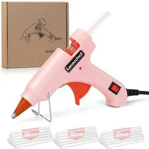 Hot Glue Gun Kit with 30 Glue Sticks, 20W Mini Glue Gun Set (Pink) Hot Glue Gun Kit with 30 Glue Sticks, 20W Mini Glue Gun Set (Pink)