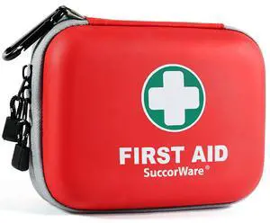 150 Pieces Mini First Aid Kit - Small Medical Kit with Hard Shell - Emergency First Aid Kit for Car, Travel, Home, Outdoor, Office, Camping, Hiking (Red) 150 Pieces Mini First Aid Kit - Small Medical Kit with Hard Shell - Emergency First Aid Kit for Car, Travel, Home, Outdoor, Office, Camping, Hiking (Red)
