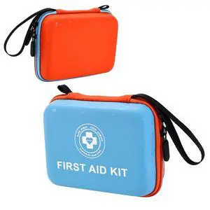 Small First Aid Kit - 165 Piece Dual-Color Emergency Medical Kit with Hard Shell & Fluorescent Exterior Coating, Emergency First Aid Kit for Home, Car, Travel, Hiking & Outdoor(Blue/Orange) Small First Aid Kit - 165 Piece Dual-Color Emergency Medical Kit with Hard Shell & Fluorescent Exterior Coating, Emergency First Aid Kit for Home, Car, Travel, Hiking & Outdoor(Blue/Orange)