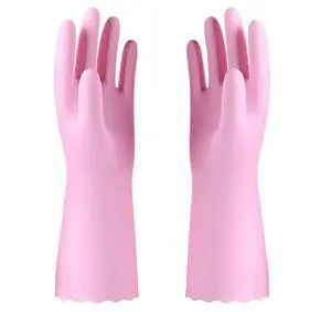 Pink Cleaning Gloves Latex Free, Cotton Liner, 1 Pair, Medium | Reusable Dishwashing Gloves with Non Slip Embossed Texture, Waterproof Kitchen Gloves for Laundry, Gardening Pink Cleaning Gloves Latex Free, Cotton Liner, 1 Pair, Medium | Reusable Dishwashing Gloves with Non Slip Embossed Texture, Waterproof Kitchen Gloves for Laundry, Gardening