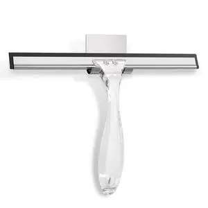 Squeegee for Shower Glass Door, Shower Squeegee for Glass Doors - Acrylic Handle All-Purpose Squeegee for Shower Doors, Windows, Mirrors, Tiles and Car Glass, 10 Inches - Clear Squeegee for Shower Glass Door, Shower Squeegee for Glass Doors - Acrylic Handle All-Purpose Squeegee for Shower Doors, Windows, Mirrors, Tiles and Car Glass, 10 Inches - Clear